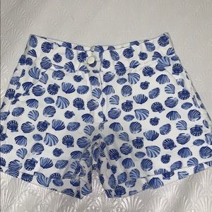 Girls Janie and jack sea shell pattern shorts